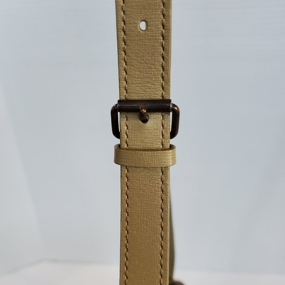 Saint Laurent YSL Brown Tan Giraffe Print Coated Canvas Vintage Crossbody Bag - Picture 8 of 16